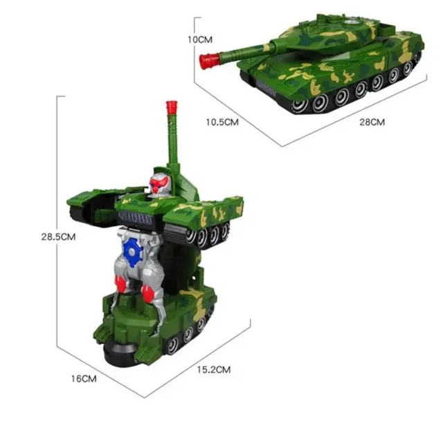 Rechargeable Robots Tank Music Car Toy